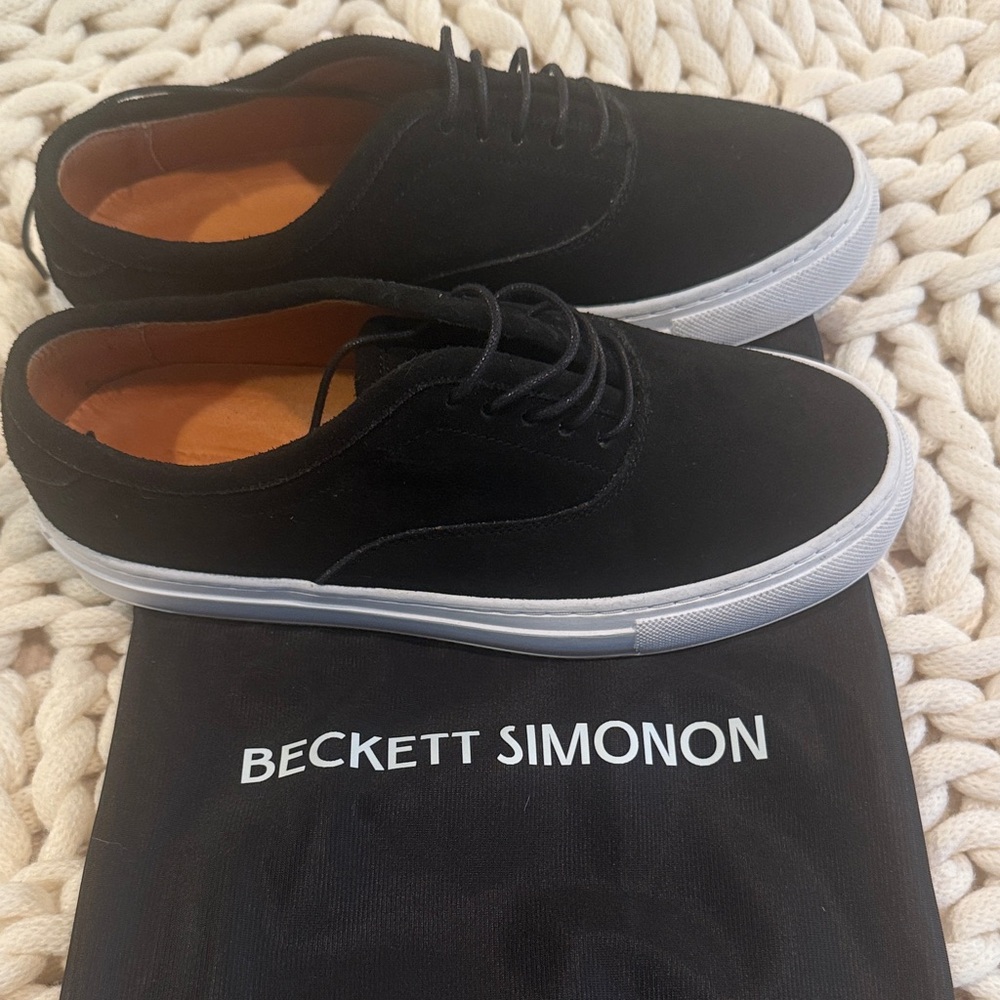 Beckett Simonon Black and White Sneakers